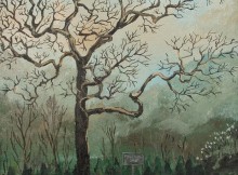 Pow Wow Oak painting by Janet Lambert-Moore