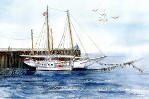 Watercolor painting by Elinor Carbone @ Stu-Art Supplies