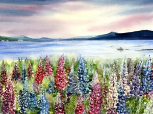 Watercolor painting by Elinor Carbone @ Stu-Art Supplies